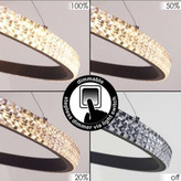 لوستر آویز مدرن تارا مدل سه شیار کریستالی کد PB3-K370